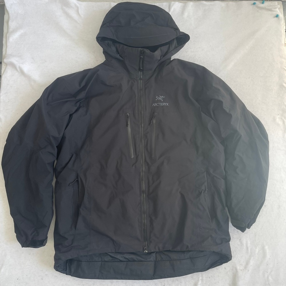 Arc'teryx Fission SV Jacket Mens XXL Black Gore-Tex Insulated Hooded Shell